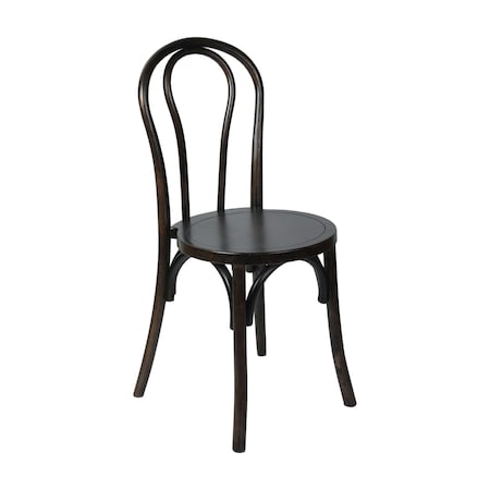 Flash Furniture Betsy Commercial Grade Early American Thonet Style Solid Wood Stackable Dining Chair ZH-8003A-EAW-GG